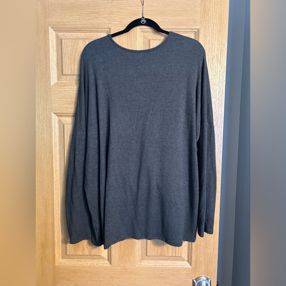 Anthropologie Amadi Draped Wrap Knit Top, Size XL - Picture 6 of 8